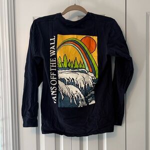 Vans navy Long Sleeve Shirt with Graphic Print